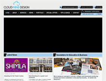 Tablet Screenshot of cloudninedesign.co.uk